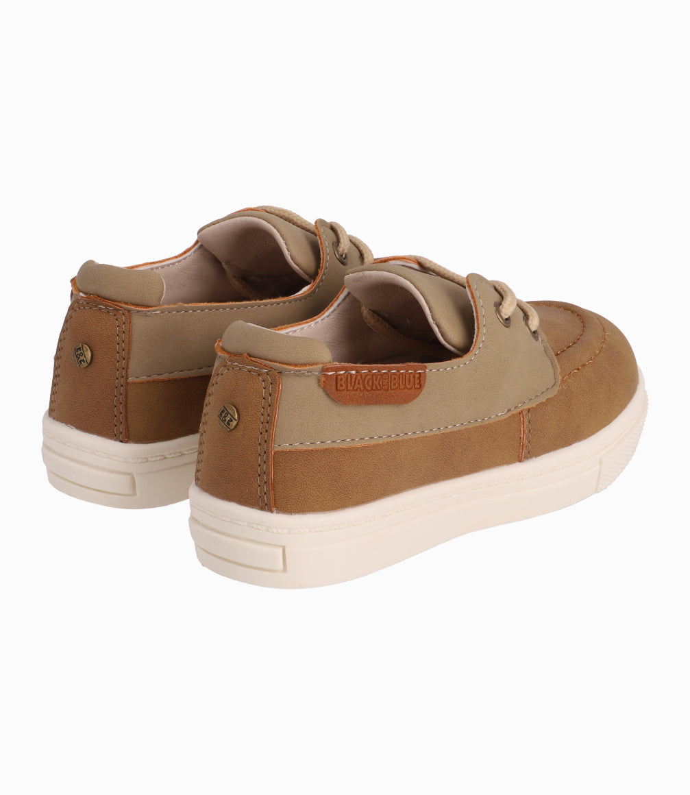 Zapato Casual Bebé Niño Khaky Black and Blue