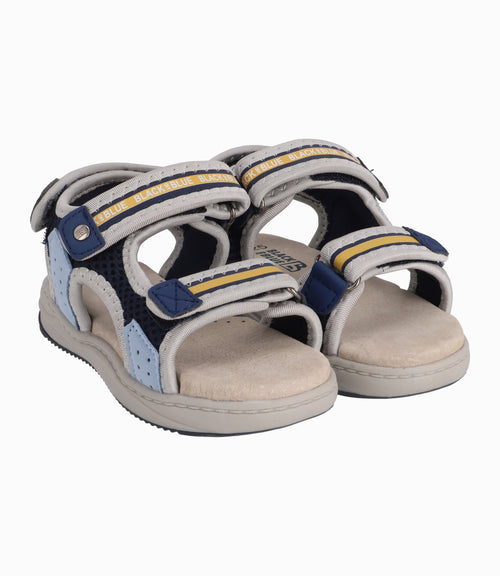 Sandalia Chunky Bebé Niño Azul Black and Blue