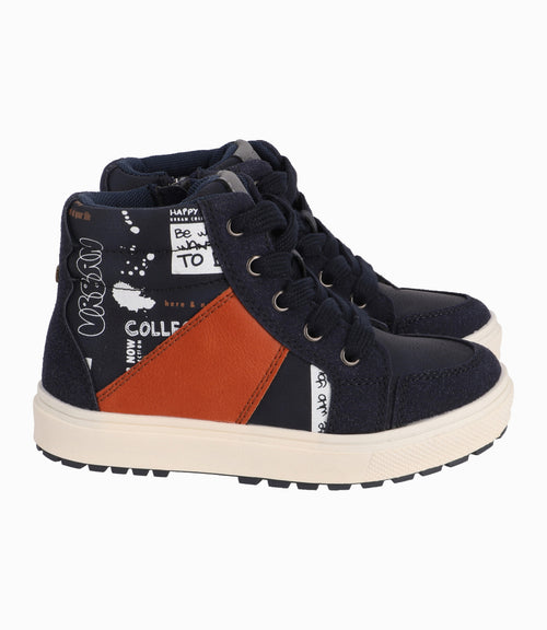 Botín Recién Nacido Skater Black And Blue Azul 19 / Azul