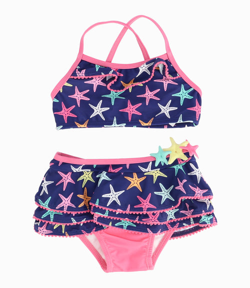 Traje De Baño Bebé Niña Con Estrellas De Mar 4 Kids Fucsia