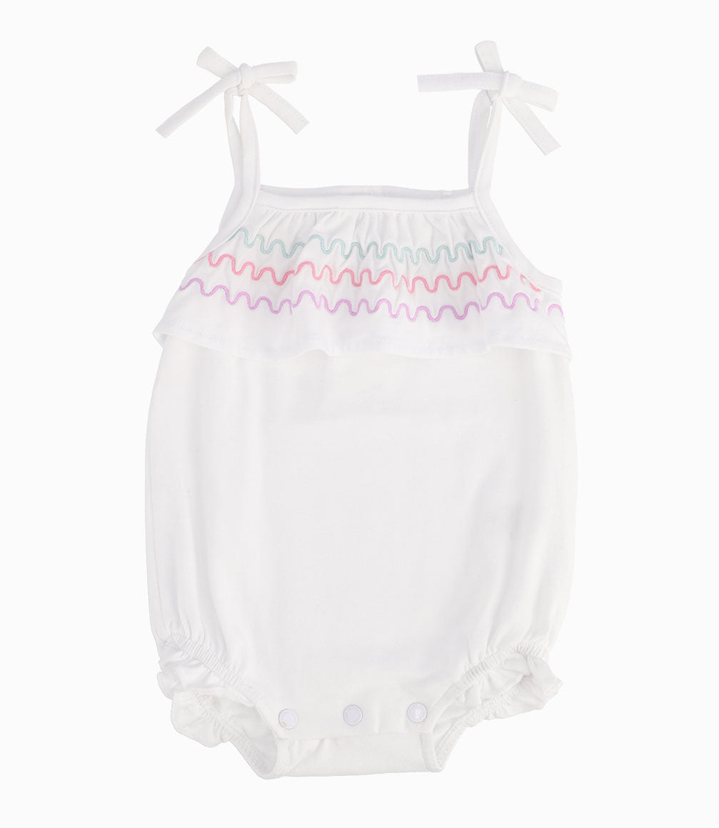 Body A Rayas Recién Nacida Blanco
