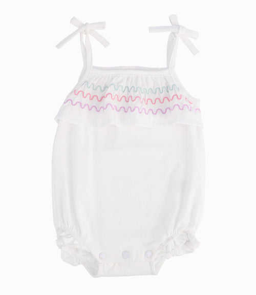 Body A Rayas Recién Nacida Blanco