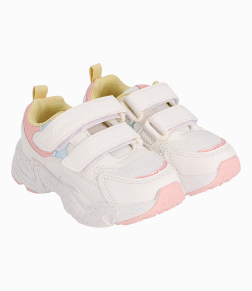 Zapatilla Con Colores Pasteles Bebé Niña Blanco 4 Kids