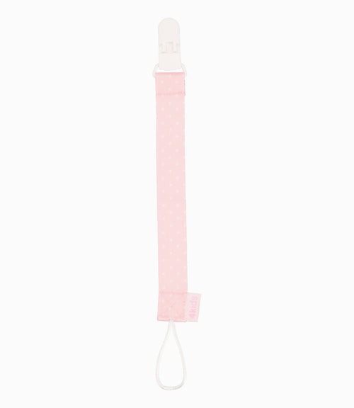 Porta Chupete Con Estrellas Recién Nacida Rosado 4 Kids