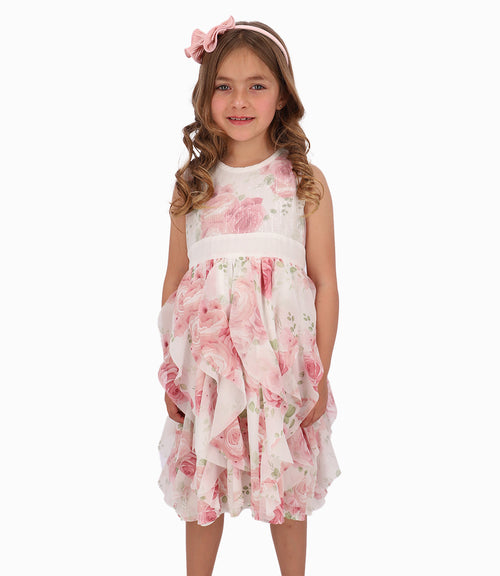 Vestido Niña Con Lentejuelas Y Vuelos