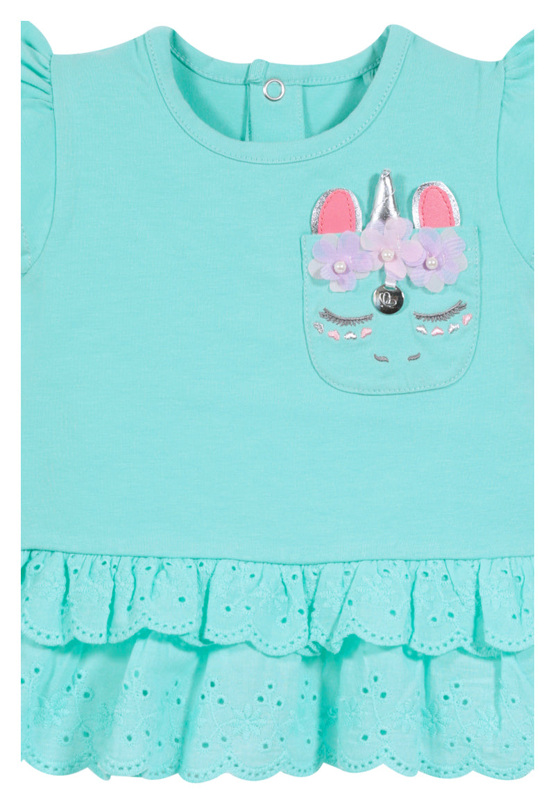 Polera Mc Bebé Niña Menta Limonada