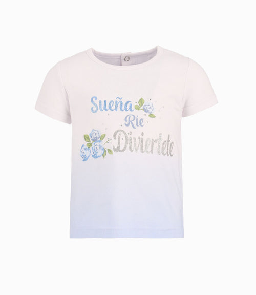 Polera Degradé Bebé Niña Celeste