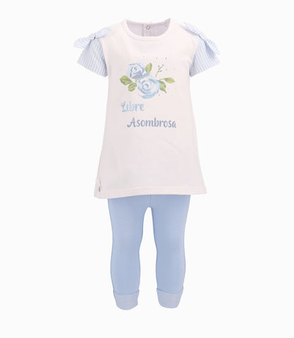 Conjunto Libre Asombrosa Bebé Niña Celeste