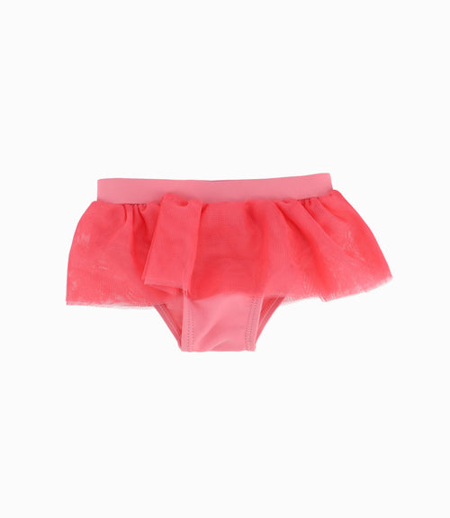 Traje De Baño Manga Corta Bebé Niña Coral Limonada