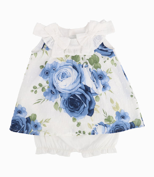 Conjunto Recién Nacida Primaveral Limonada Azul Marino