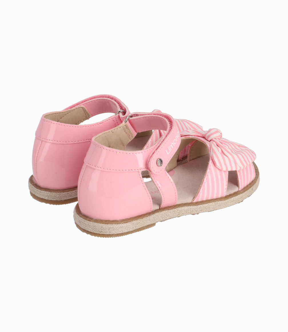Sandalia Con Lazo Niña Rosado