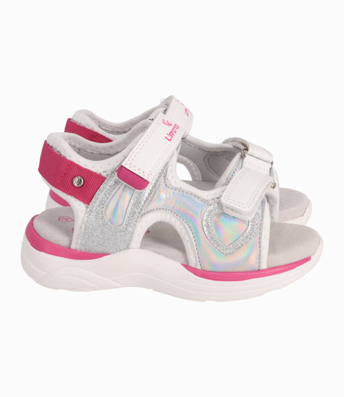 Sandalia Chunky Niña Plateado Limonada