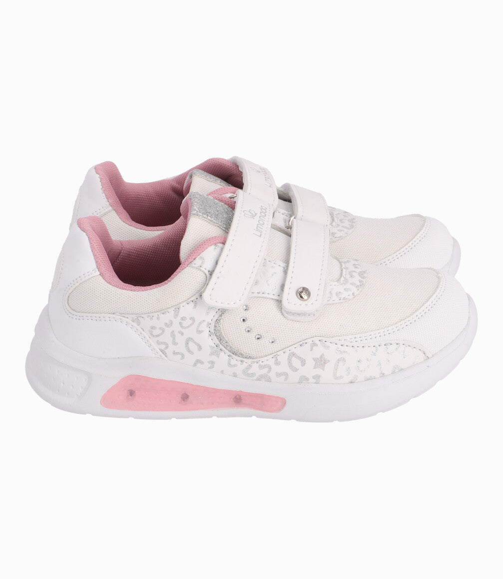 Zapatilla Con Luces y Cambio Color UV Niña Blanco Limonada