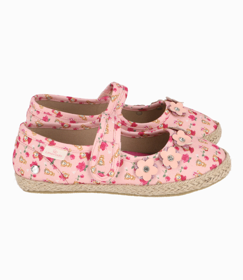 Bailarina Con Rosas y Ositos Niña Palo Rosa Limonada