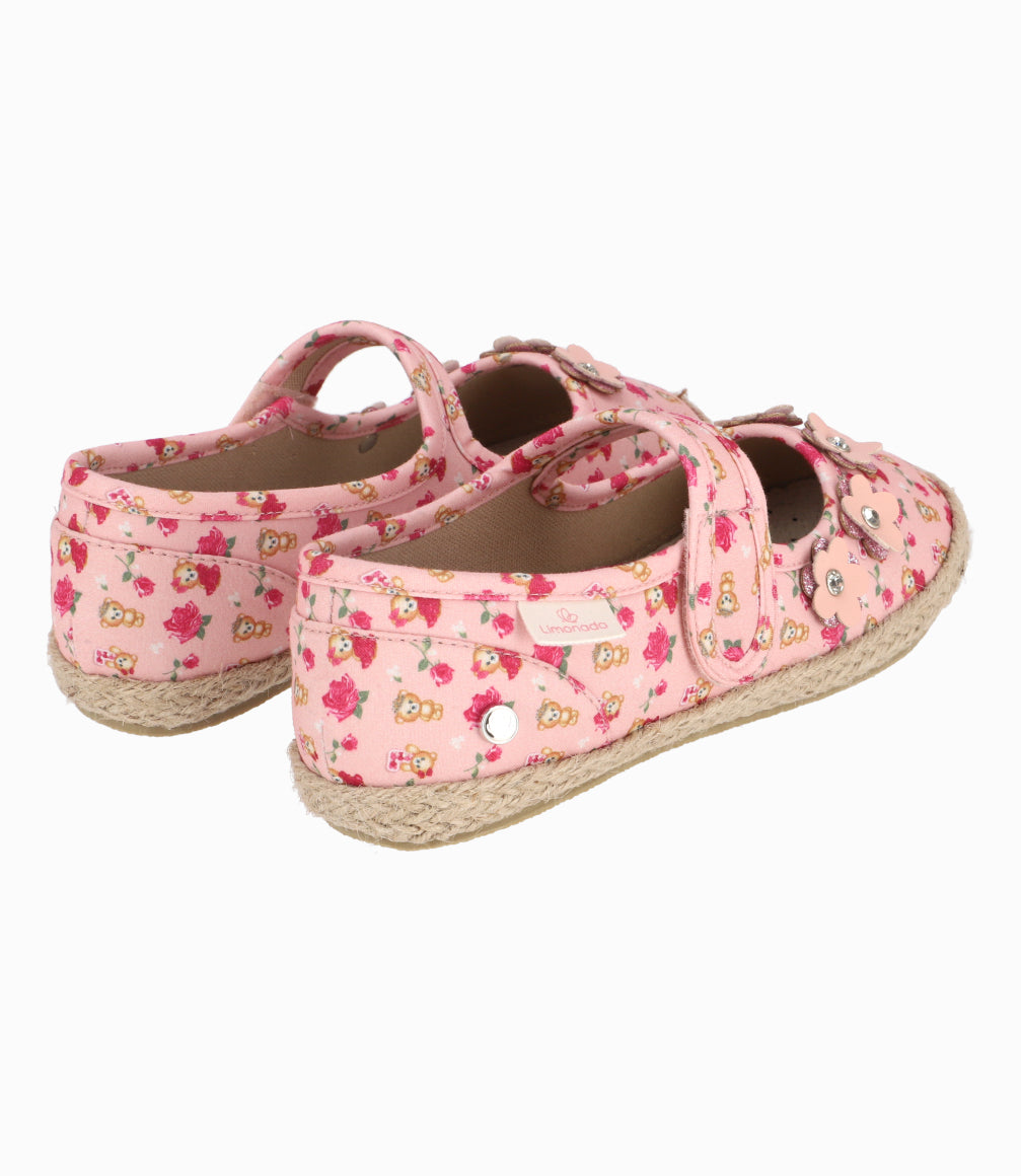 Bailarina Con Rosas y Ositos Niña Palo Rosa Limonada