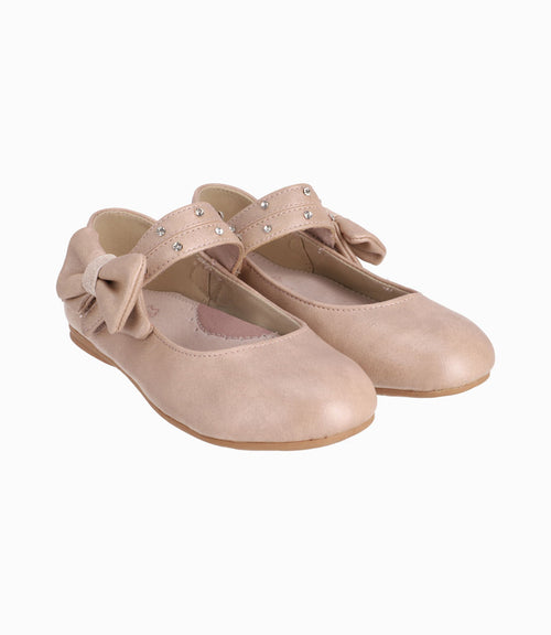 Bailarina Niña Con Lazo y Cristales Rosada
