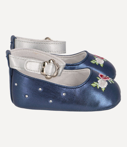 Bailarina Con Flores Recién Nacida Azul Limonada