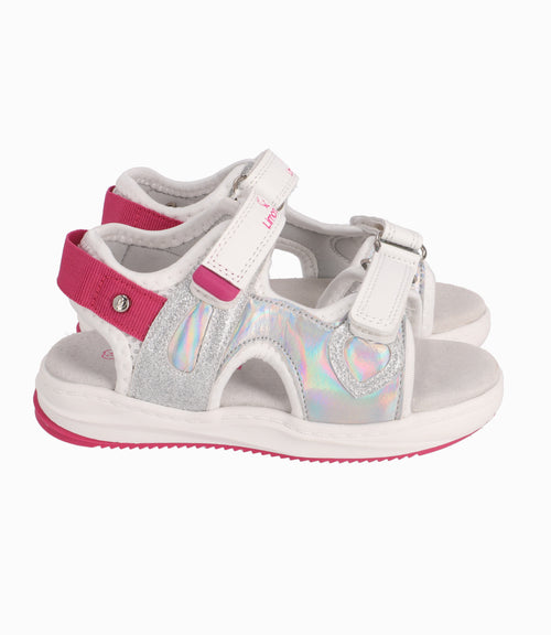Sandalia Chunky Bebé Niña Plateado Limonada
