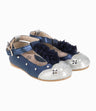 Bailarina Con Glitter y Flores Bebé Niña Azul Limonada
