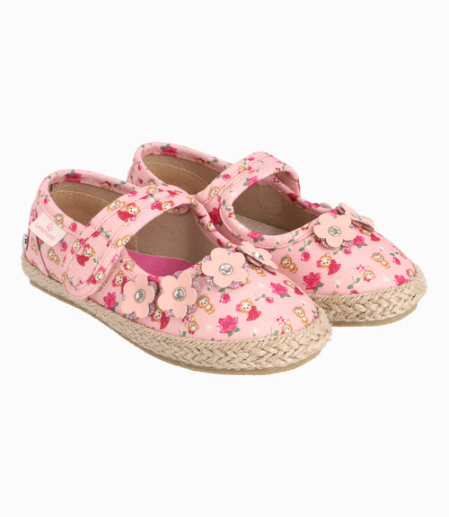 Bailarina Con Rosas y Ositos Bebé Niña Palo Rosa Limonada