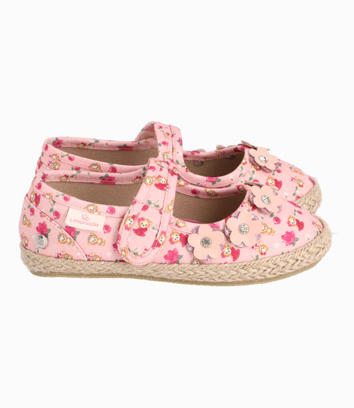 Bailarina Con Rosas y Ositos Bebé Niña Palo Rosa Limonada