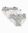 Set Calzón Con Flores Amarillas y Azules Niña