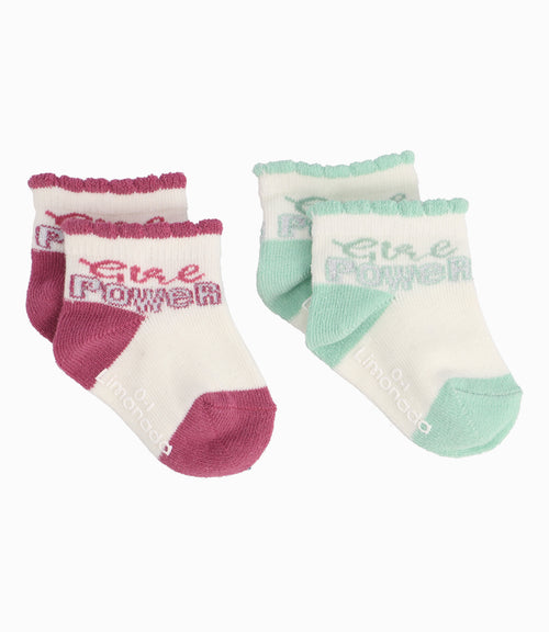 Set Calcetín Con Frase Niña Dahlia Limonada
