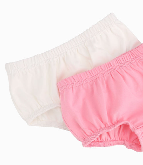 Set Calzón Recién Nacida Rosado Limonada