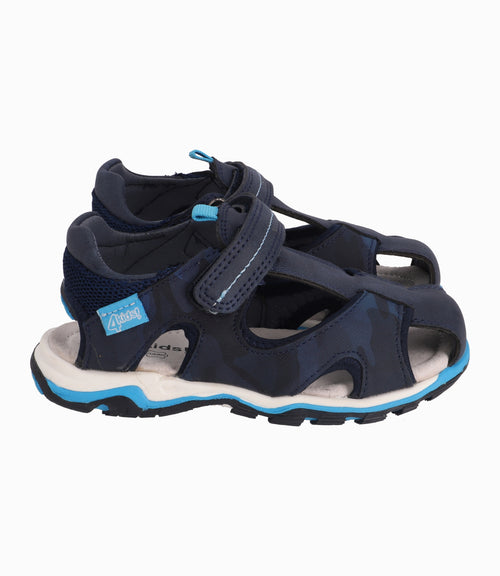 Sandalia Cangrejera Deportiva Niño Azul Marino