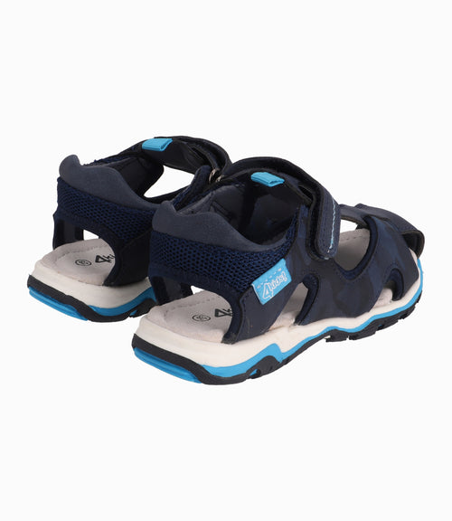 Sandalia Cangrejera Deportiva Niño Azul Marino