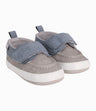 Zapato Con Tira Ajustable Recién Nacido Base Gris