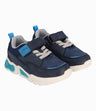 Zapatilla Con Luces Azules Bebé Niño Azul Marino 4 Kids