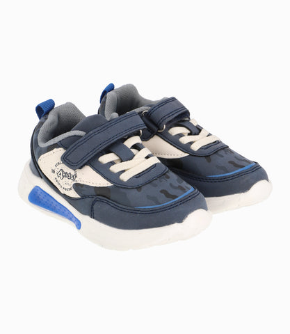 Zapatilla Con Suela Transparente Bebé Niño Azul Marino 4 Kids