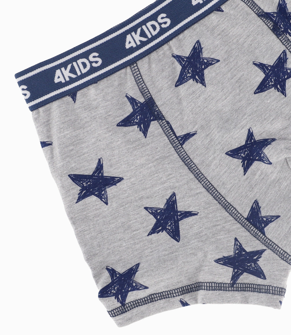 Set 2 Boxers De Algodón Niño Gris 4 Kids