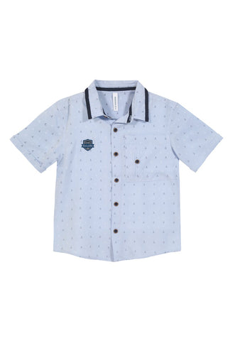 Camisa Wellington Niño Celeste Black and Blue