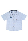 Camisa Wellington Jr. Bebé Celeste Black and Blue