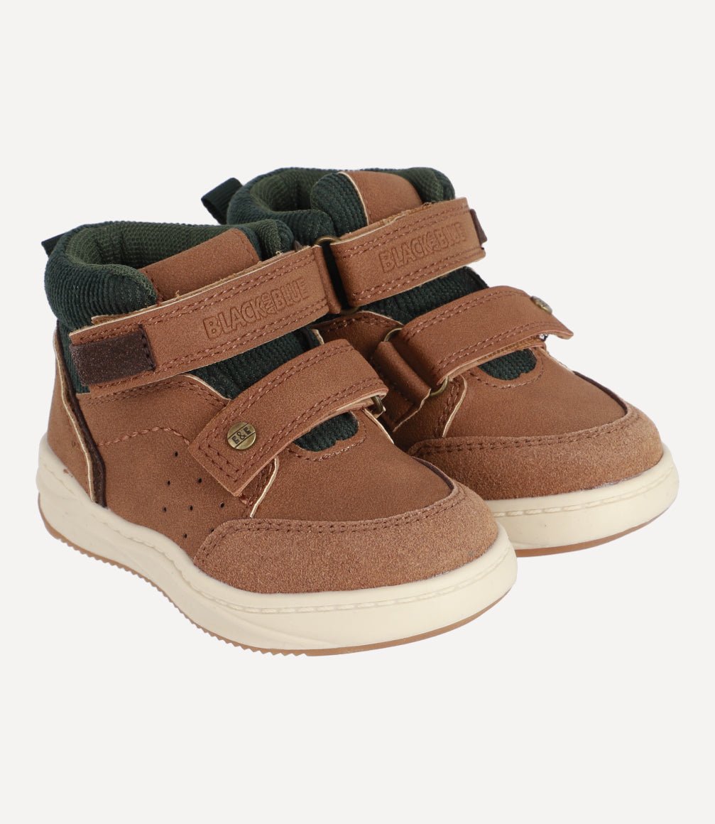 Botín Let's Run And Play Bebé Camel Black and Blue