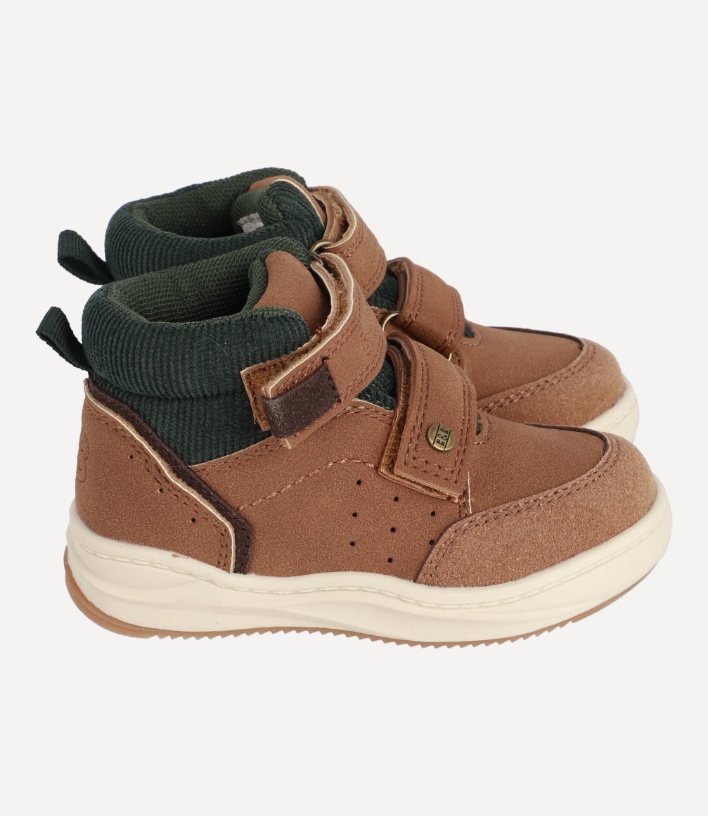 Botín Let's Run And Play Bebé Camel Black and Blue