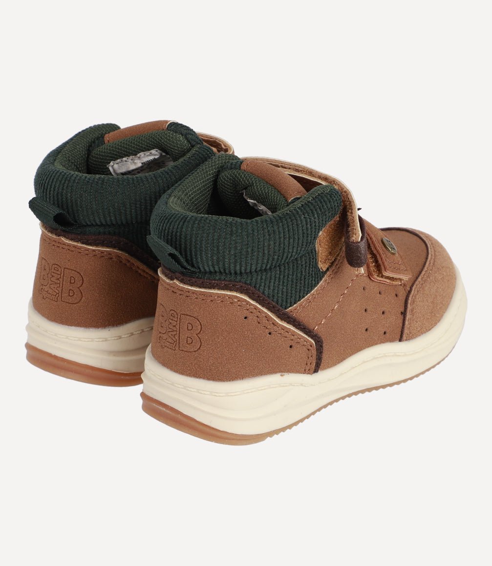 Botín Let's Run And Play Bebé Camel Black and Blue