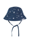 Gorro Alfred Recién Nacido Azul Piedra Black and Blue