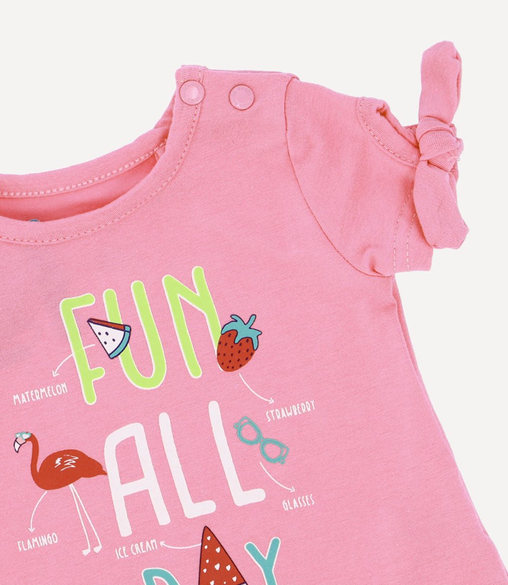 Conjunto All Day Recién Nacida Rosado 4 Kids