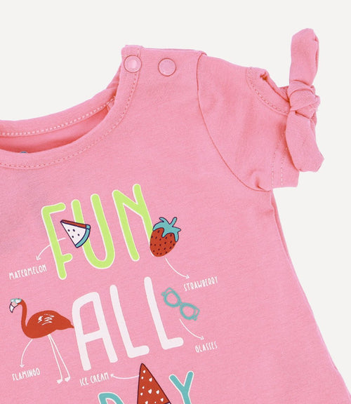 Conjunto All Day Recién Nacida Rosado 4 Kids