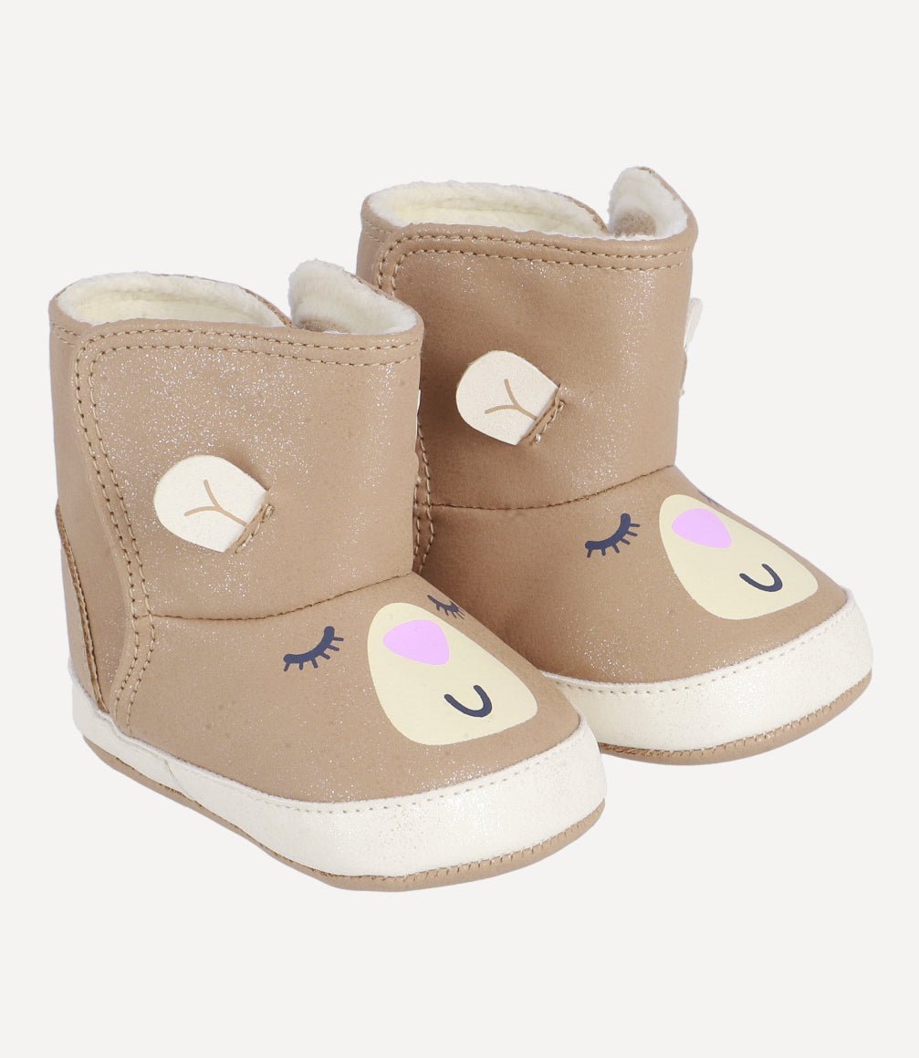 Bota Bear In The Snow Recién Nacida Camel 4 Kids