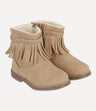 Bota Fringe Ankle Cuff Bebé Camel 4 Kids