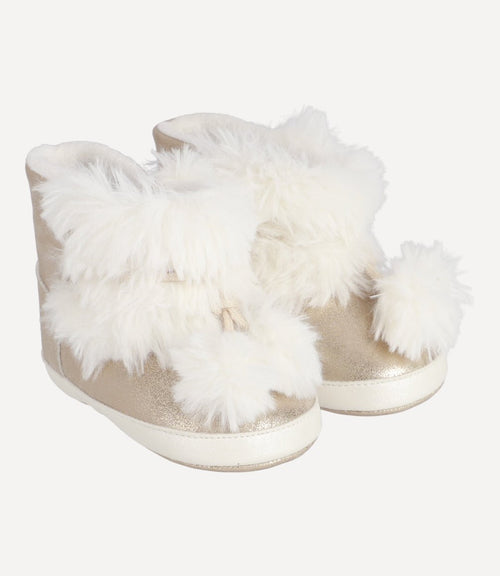 Bota Winter Time Recién Nacida Beige Limonada