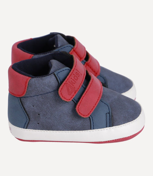 Botín Baby Footprints Recién Nacido Azul 4 Kids