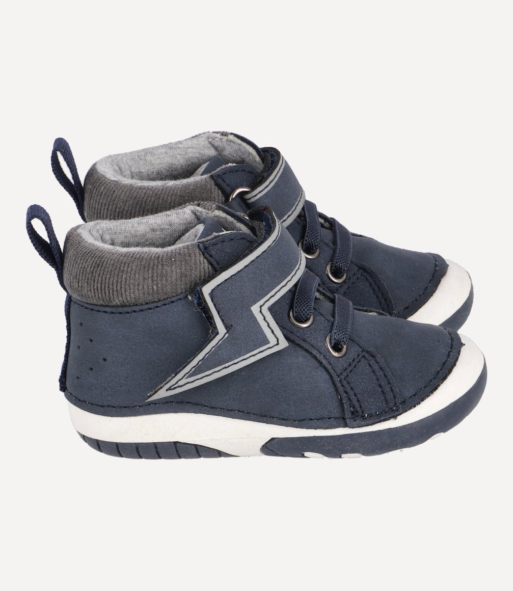 Botín Little Lightning Recién Nacido Azul Marino 4 Kids